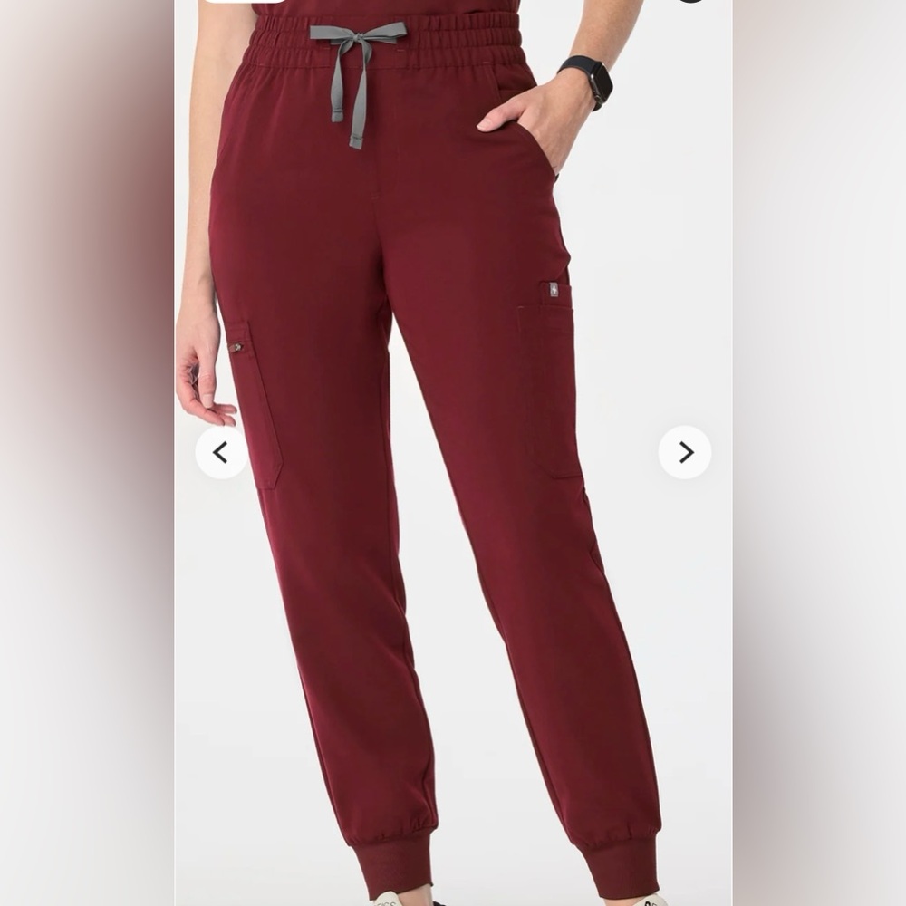 Garnet high waisted Figs scrub pants